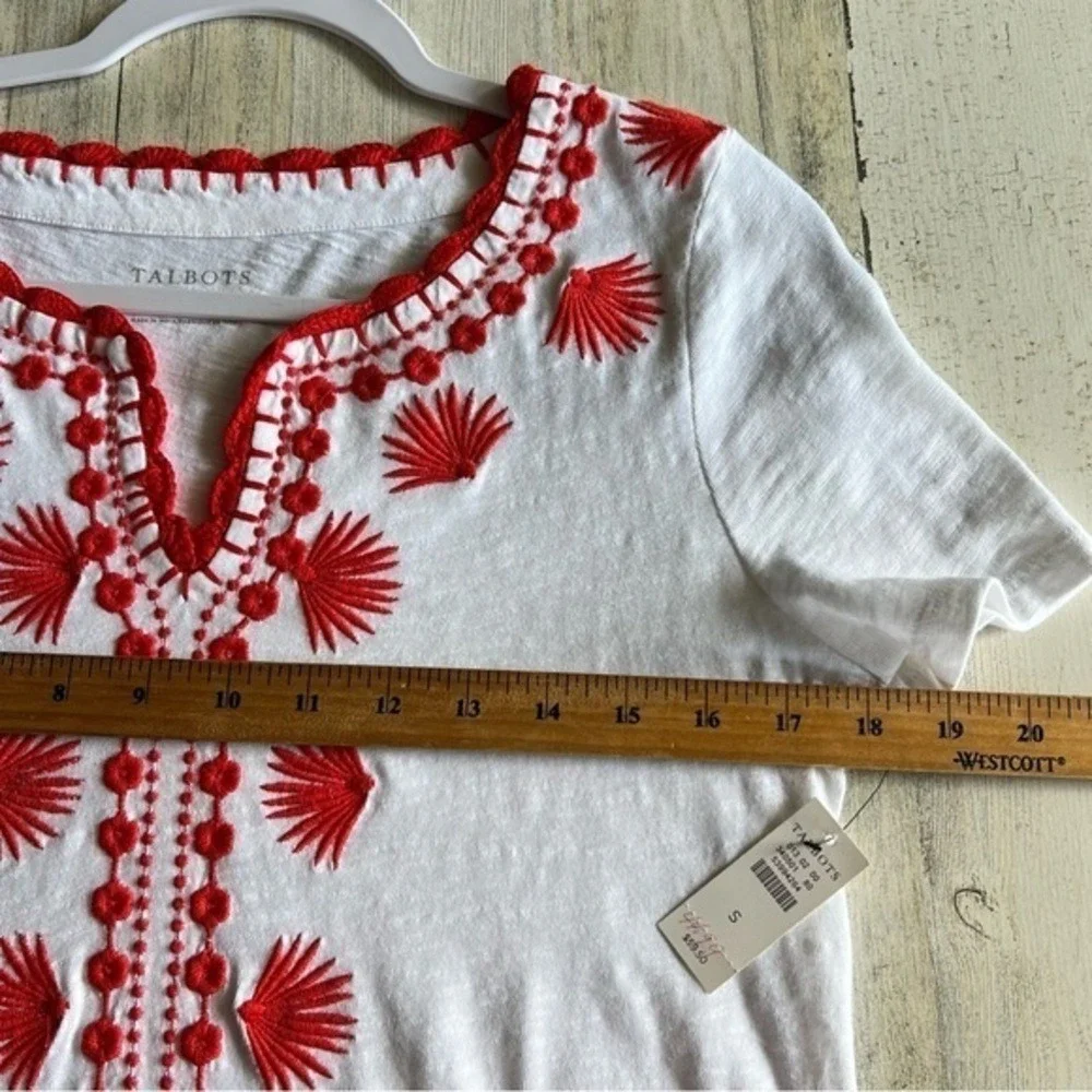 Bundle of 2 Umgee Shirts Talbots Top Womens Size Small Lot Bohemian Embroidered - Picture 16 of 17